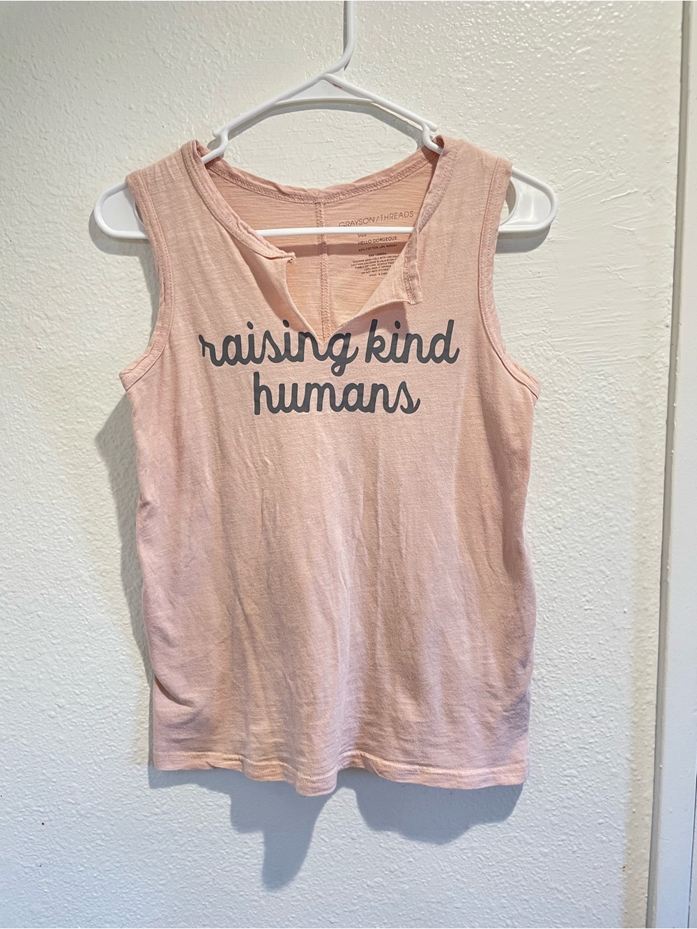 💖 Grayson Threads "Raising Kind Humans" Mom Tank XS